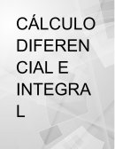 Calculo diferencial e integral