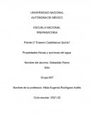 Propiedades físicas y químicas del agua