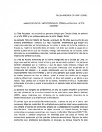 ANALISIS REFLEXIVO E INTERPRETATIVO EN TORNO A LA PELICULA LA TETA ASUTADA. Página 1