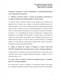 Cuestionario 2 (Ascenso estadounidense y economías latinoamericanas con su modelo  primario exportador) - Tareas - isaachdz06