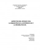 LA EMANCIPACIÓN, LA INTERDICCIÓN Y LA INHABILITACIÓN