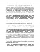 CASO DE ESTUDIO: LA EDUCACIÓN A DISTANCIA UNA REALIDAD POR CONOCER