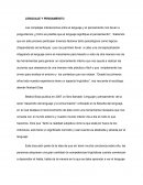LENGUAJE Y PENSAMIENTO