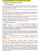 La responsabilidad en el transporte por carretera