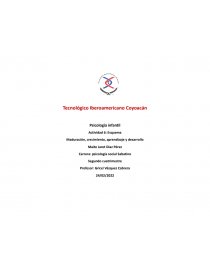Psicología infantil Actividad 6: Esquema. Página 1