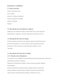 Actividad preventiva empresa. Página 1