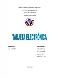 TARJETAS ELECTRONICAS. Página 1