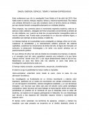 DANZA, ENERGÍA, ESPACIO, TIEMPO Y MÁXIMA EXPRESIVIDAD