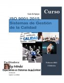 Manual del Curso: Sistemas de Gestión de la Calidad . ISO 9001