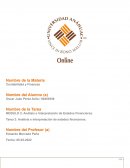 Análisis e interpretación de estados financieros