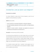 Actividad foro: ¿Leer por placer o por obligación?