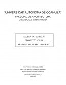 Proyecto : Casa residencial macro teorico