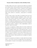 Guía para realizar investigaciones sociales