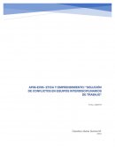 Solución de Conflictos en Equipos Interdisciplinarios de Trabajo
