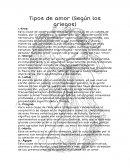 Tipos de amor (Según los griegos)