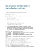 Dinámica de sensibilización (tarea final de módulo)