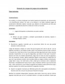 Itinerario juego de ocultamiento