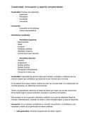 Creatividad, innovación y espíritu emprendedor