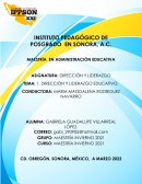DIRECCIÓN Y LIDERAZGO EDUCATIVO