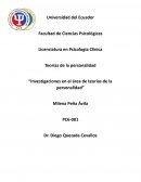 Investigaciones en el área de teorías de la personalidad