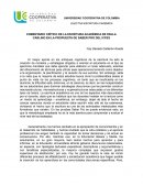 COMENTARIO CRÍTICO DE LA ESCRITURA ACADÉMICA DE PAULA CARLINO EN LA PROPUESTA DE SABER PRO DEL ICFES