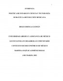 Política en ciencia y tecnología durante la Revolución Mexicana