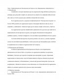 Implementación de Descripciones de Puestos en los Departamentos Administrativos