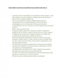 RELEVAMIENTO, EXIGIDOS LEGALMENTE PARA TABLEROS ELÉCTRICOS. Página 1