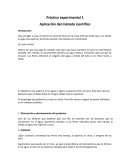 Aplicación del método científico