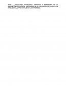 TEMA 1. EVALUACIÓN PSICOLÓGICA: CONCEPTO Y SIGNIFICADIO DE LA EVALUACIÓN PSICOLÓGICA