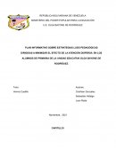 PLAN INFORMATIVO SOBRE ESTRATEGIAS LUDO PEDAGÓGICAS DIRIGIDAS A MINIMIZAR EL EFECTO DE LA ATENCIÓN DISPERSA