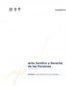 Acto juridico y derecho de las personas