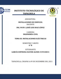 INSTALACIONES ELÉCTRICAS. Página 1