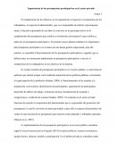 Importancia de los presupuestos participativos en el sector privado