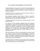 Como se organiza el trabajo pedagógico en la educación inicial