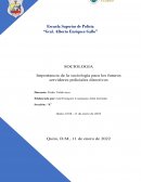 Importancia de la sociología en la policia