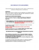 SEGURIDAD CON RADIADORES