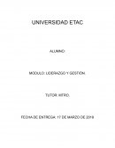 MODULO: LIDERAZGO Y GESTIÓN