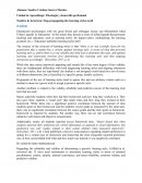 Reporte de lectura 3.1 Psicología y desarrollo profesional