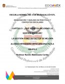 OBSERVACIÓN Y ANÁLISIS DE PRÁCTICAS Y CONTEXTOS ESCOLARES