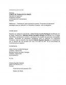 Presentación para evaluación proyecto “Propuesta de planeación estratégica para la institución G.I Pequeños Traviesos”, tipo investigación