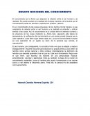ENSAYO NOCIONES DEL CONOCIMIENTO