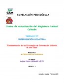 Fundamentación de las estrategias de intervención didáctica de una clase