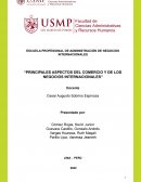 Principales aspectos del comercio y de los negocios internacionales