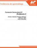 Evidencia de Aprendizaje 2 Formación Sociocultural III