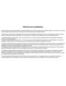 Historia de la estadistica
