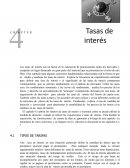 Finanzas. Tasas de interés