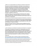 ¿Define con tus propias palabras que entiendes por sistema de información?