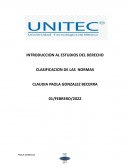 CLASIFICACION DE LAS NORMAS