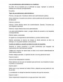 Los procedimientos administrativos